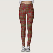 Scottish Clan Ogilvie Ogilvy Tartan Leggings (Voorkant)