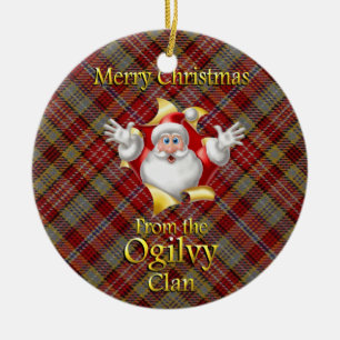 Scottish Clan Ogilvy Kerstornament Keramisch Ornament