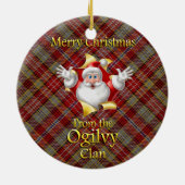 Scottish Clan Ogilvy Kerstornament Keramisch Ornament (Achterkant)