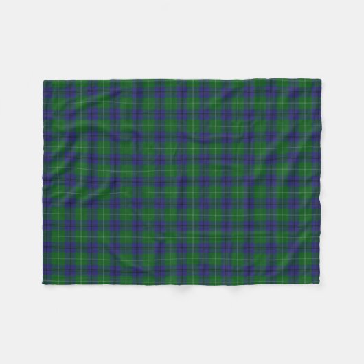 Scottish Clan Oliphant Classic Tartan Fleece Deken (Voorkant (Horizontaal))