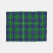 Scottish Clan Oliphant Tartan Pset Fleece Deken (Voorkant (Horizontaal))