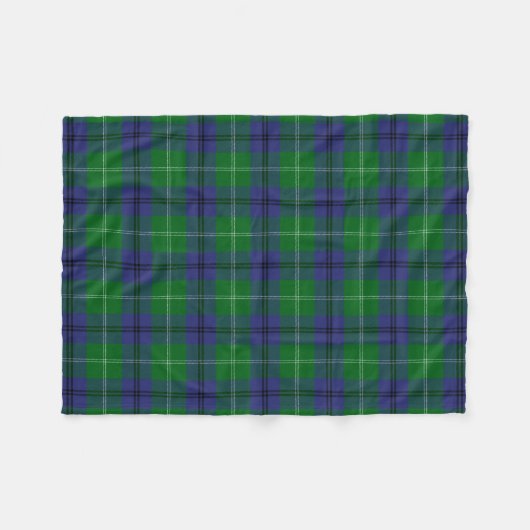 Scottish Clan Oliphant Tartan Pset Fleece Deken (Voorkant (Horizontaal))
