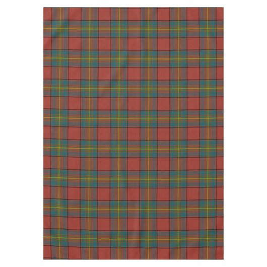 Scottish Clan Oliver Red Tartan Pset Tafelkleed (Voorkant)