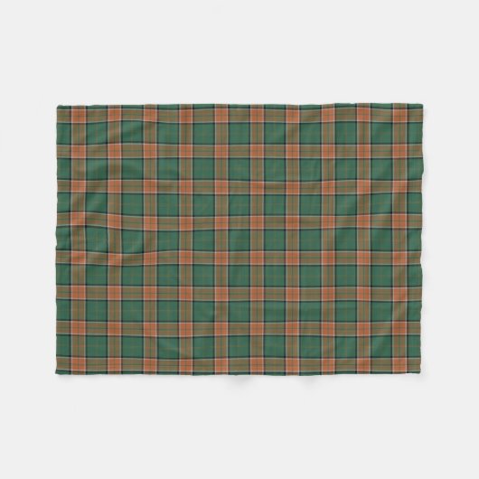 Scottish Clan Pollock Classic Tartan Fleece Deken (Voorkant (Horizontaal))