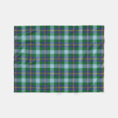 Scottish Clan Porteous Tartan Pset Fleece Deken (Voorkant (Horizontaal))