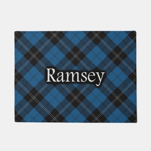 Scottish Clan Ramsay Ramsey Blue Hunting Tartan Deurmat (Voorkant)