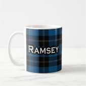 Scottish Clan Ramsay Ramsey Blue Hunting Tartan Koffiemok (Links)