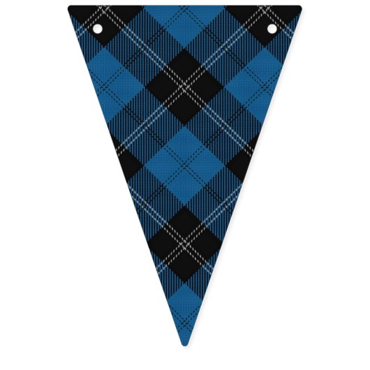 Scottish Clan Ramsay Ramsey Blue Hunting Tartan Vlaggetjes (Derde vlag)