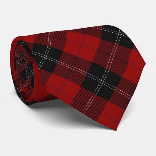 Scottish Clan Ramsay Ramsey Tartan Stropdas (Opgerold)
