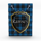 Scottish Clan Ramsey Ramsay Tartan Fotoblokken (Voorkant)