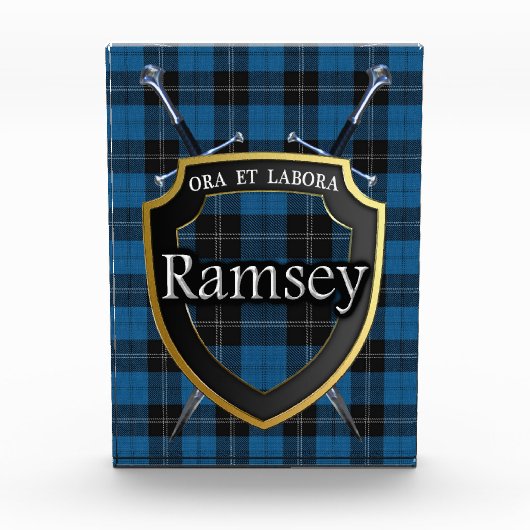 Scottish Clan Ramsey Ramsay Tartan Fotoblokken (Voorkant)