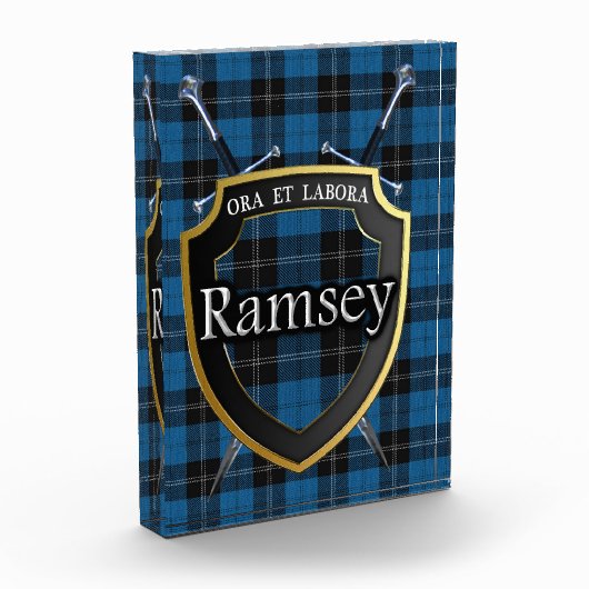 Scottish Clan Ramsey Ramsay Tartan Fotoblokken (Links)