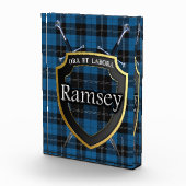 Scottish Clan Ramsey Ramsay Tartan Fotoblokken (Rechts)