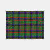 Scottish Clan Reid Tartan Pset Fleece Deken (Voorkant (Horizontaal))