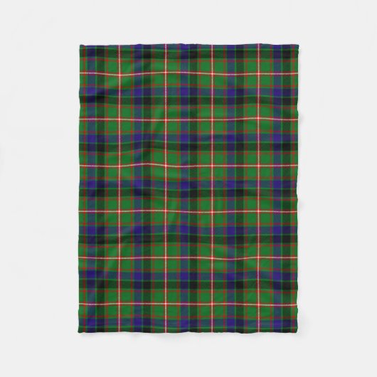 Scottish Clan Reid Tartan Pset Fleece Deken (Voorkant)