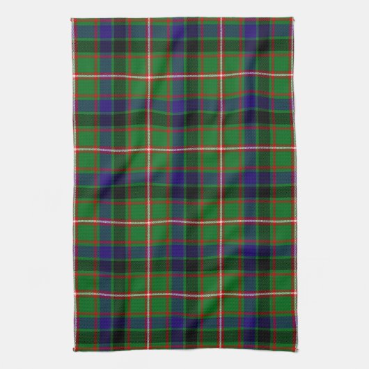 Scottish Clan Reid Tartan Pset Theedoek (Verticaal)