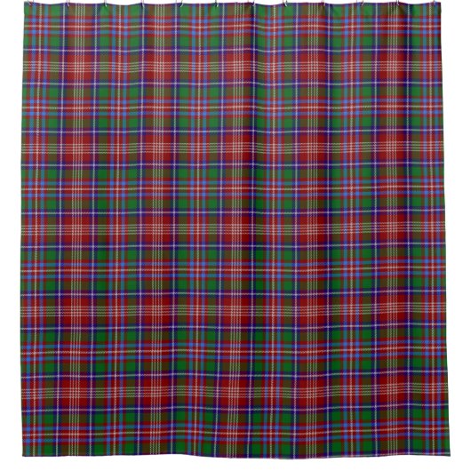 Scottish Clan Ritchie Tartan Pset Douchegordijn (Voorkant)