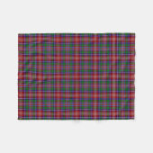 Scottish Clan Ritchie Tartan Pset Fleece Deken (Voorkant (Horizontaal))