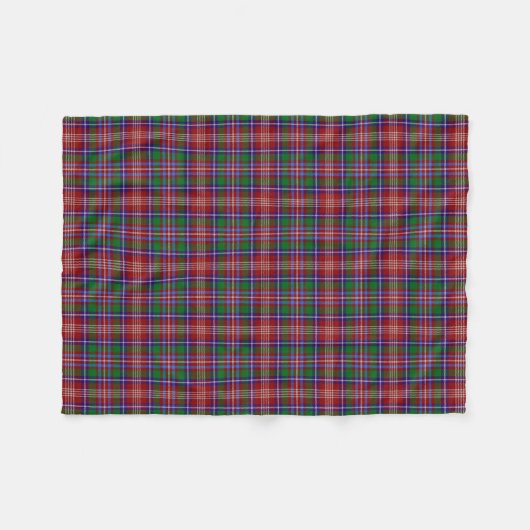 Scottish Clan Ritchie Tartan Pset Fleece Deken (Voorkant (Horizontaal))