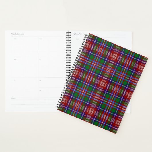 Scottish Clan Ritchie Tartan Pset Planner (Display)
