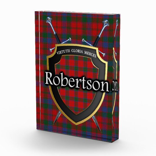 Scottish Clan Robertson Tartan Fotoblokken (Rechts)