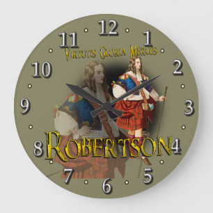 Scottish Clan Robertson Tartan Grote Klok