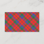 Scottish Clan Robertson Tartan Pset Visitekaartje (Achterkant)