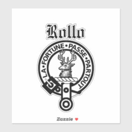 Scottish Clan Rollo Crest Badge Large Sticker