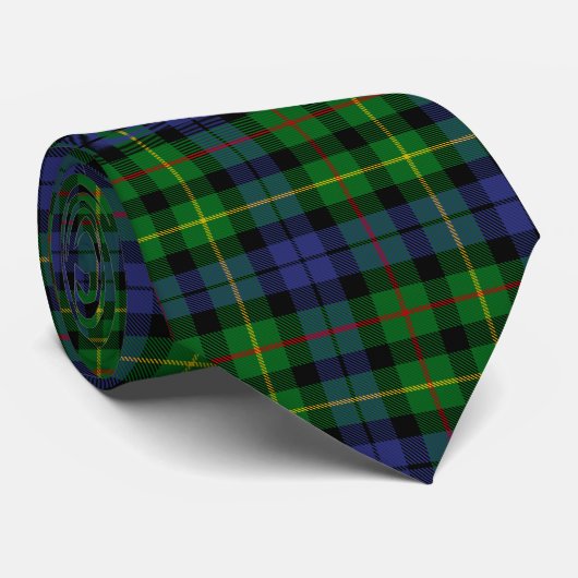 Scottish Clan Rollo Tartan Pset Stropdas (Opgerold)