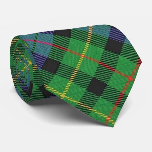 Scottish Clan Rollo Tartan Stropdas (Opgerold)