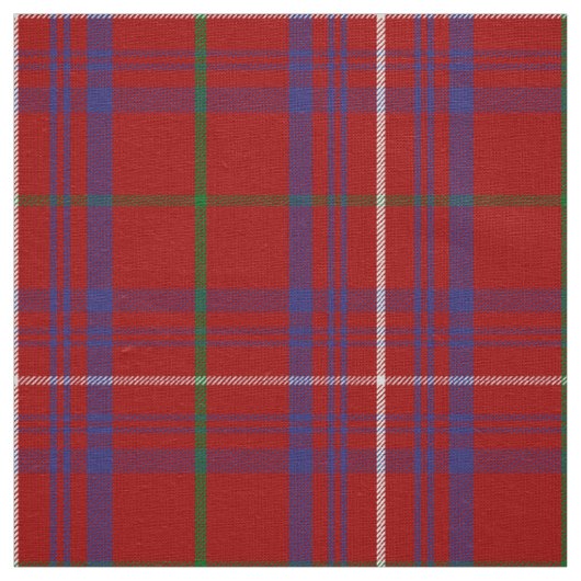 Scottish Clan Roos Tartan Pset Stof (Swatch)