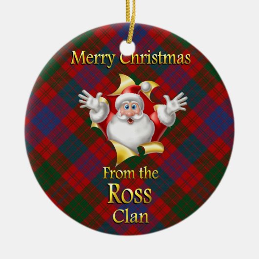 Scottish Clan Ross Kerstornament Keramisch Ornament (Voorkant)