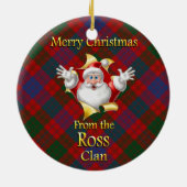 Scottish Clan Ross Kerstornament Keramisch Ornament (Achterkant)