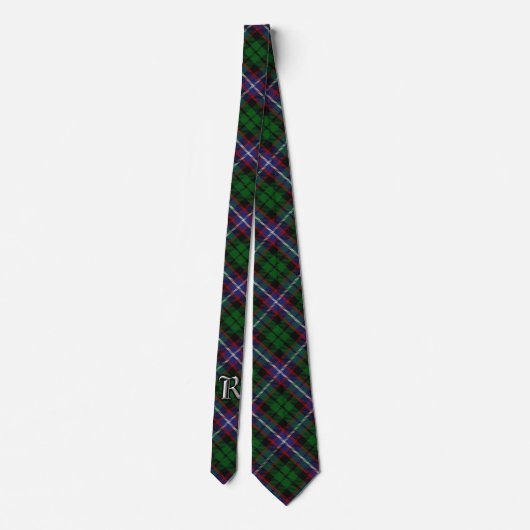 Scottish Clan Russell Letter R Monogram Tartan Stropdas (Achterkant)