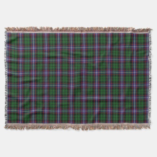 Scottish Clan Russell Tartan Deken (Voorkant)