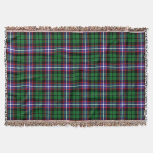 Scottish Clan Russell Tartan Pset Deken (Voorkant)