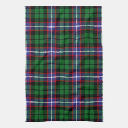 Scottish Clan Russell Tartan Pset Theedoek (Verticaal)