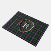 Scottish Clan Russell Tartan Shield Welkom Mat (Schuin)