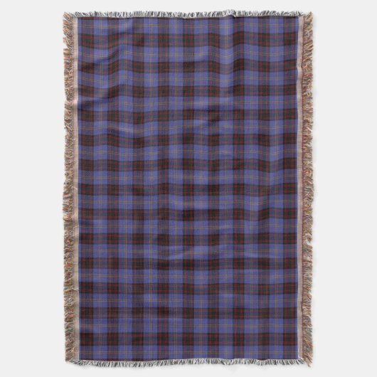 Scottish Clan Rutherford Tartan Deken (Voorkant Verticaal)
