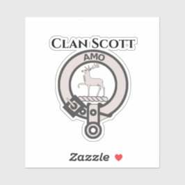 Scottish Clan Scott Crest Badge Sticker