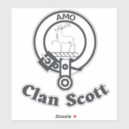 Scottish Clan Scott Crest Badge XL Sticker
