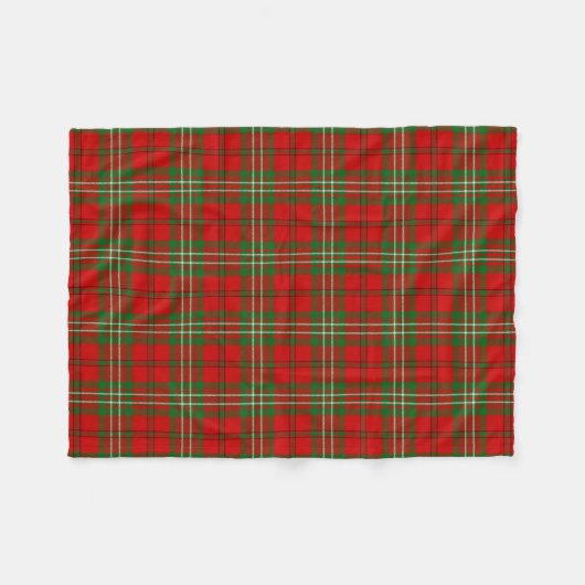 Scottish Clan Scott Tartan Pset Fleece Deken (Voorkant (Horizontaal))