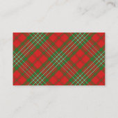 Scottish Clan Scott Tartan Pset Visitekaartje (Achterkant)