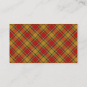 Scottish Clan Scrymgeour Scrimgeour Tartan Pset Visitekaartje (Achterkant)