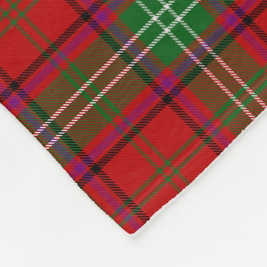 Scottish Clan Seton Tartan Pset Fleece Deken (Hoek)