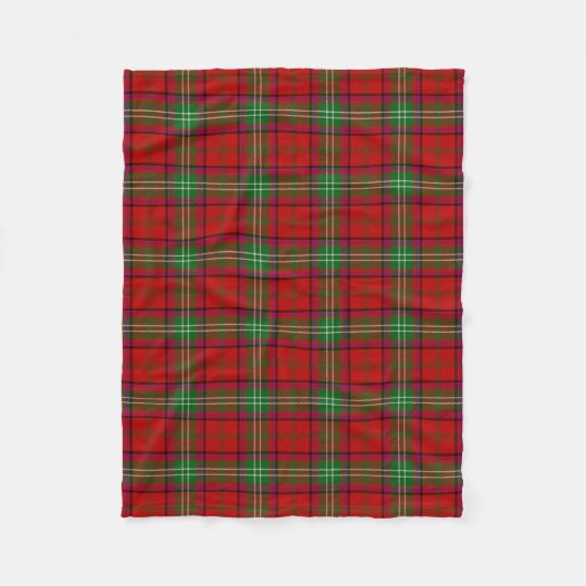 Scottish Clan Seton Tartan Pset Fleece Deken (Voorkant)