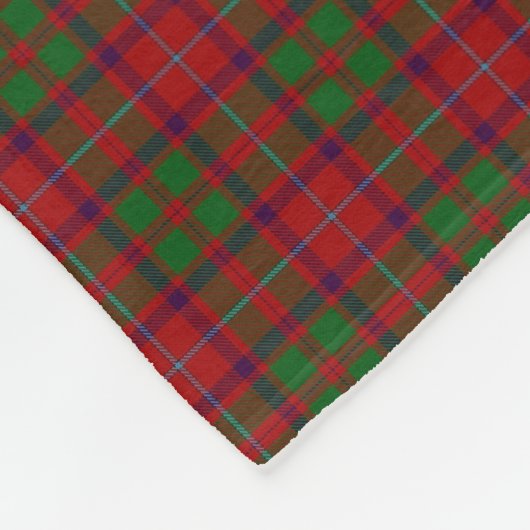 Scottish Clan Shaw Classic Tartan Fleece Deken (Hoek)
