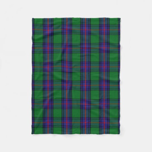 Scottish Clan Shaw Tartan Pset Fleece Deken (Voorkant)