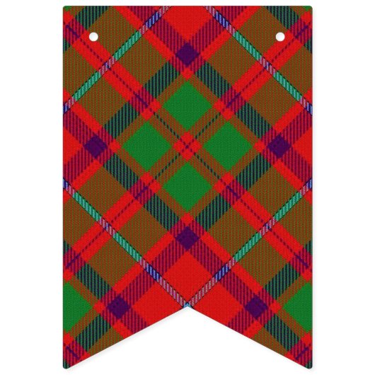 Scottish Clan Shaw Tartan Vlaggetjes (Eerste vlag)