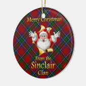 Scottish Clan Sinclair kerstornament Keramisch Ornament (Links)